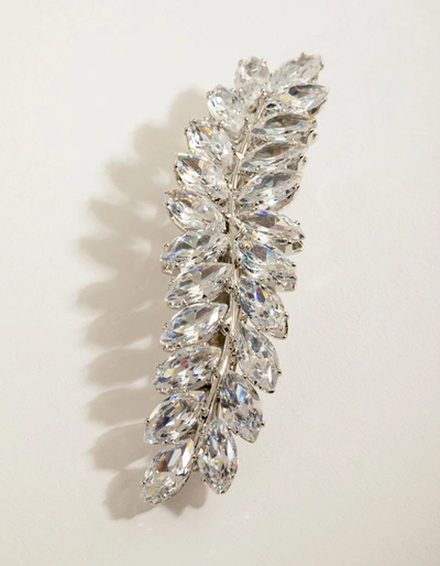 Lovisa Navette Crystal Laurel Clip In Silver