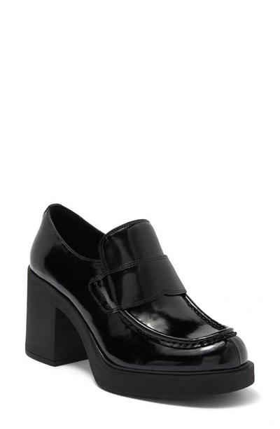 Jeffrey Campbell Plain Jane Platform Loafer Pump In Black Box