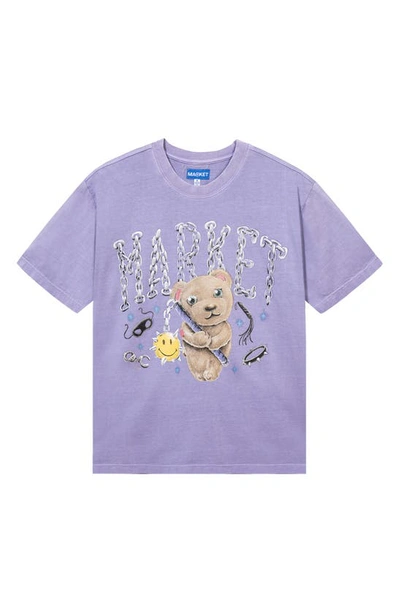 Market Smiley® Soft Core Bear Graphic T-shirt In Orchid