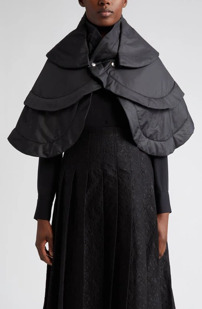 Tao Comme Des Garçons Quilted Taffeta Jacket In Black | 