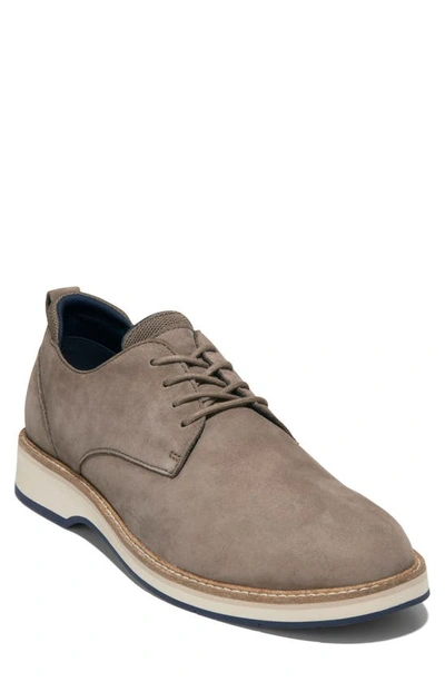 Cole Haan Osborn Plain Toe Derby In Morel Nubuck-oat-navy Blazer