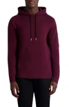 Karl Lagerfeld Pullover Hoodie In Wine