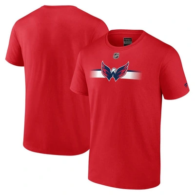 Fanatics Branded  Red Washington Capitals Authentic Pro Secondary Replen T-shirt