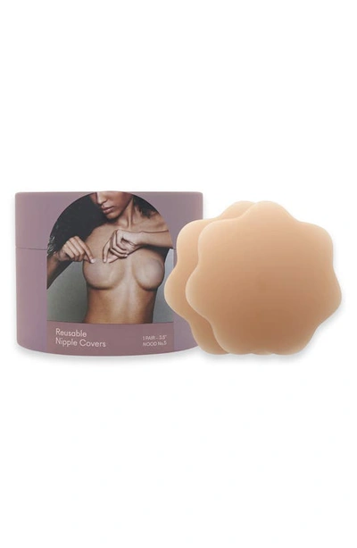 Nood No-show Reusable Nipple Covers In No.5 Soft Tan