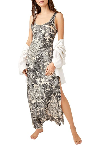 Free People Worth The Wait Floral Maxi Dress In Classic Combo