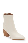 Nordstrom Franka Pointed Toe Bootie In Ivory Shell