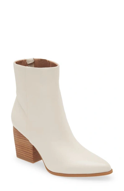 Nordstrom Franka Pointed Toe Bootie In Ivory Shell