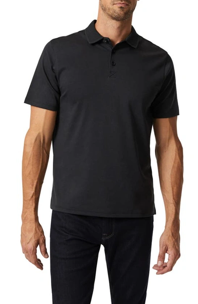 34 Heritage Solid Polo In Black