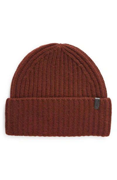 Vince Boiled Cashmere Chunky Knit Beanie In Cinnamon