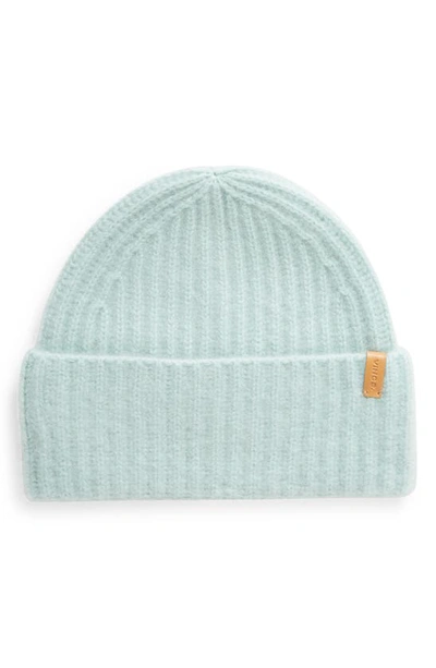 Vince Boiled Cashmere Chunky Knit Beanie In Blue Gray