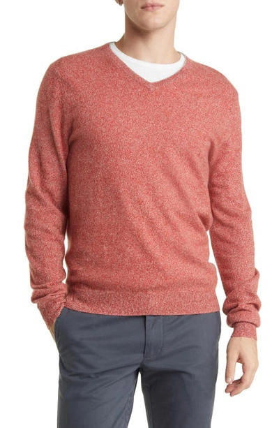 Scott Barber V-neck Cashmere Sweater In Red