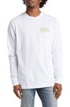 Billionaire Boys Club Arch Logo Long Sleeve Graphic T-shirt In White