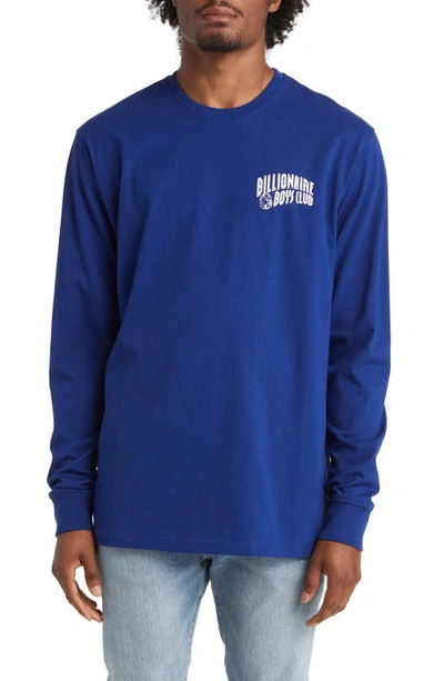 Billionaire Boys Club Arch Logo Long Sleeve Graphic T-shirt In Blue Depth