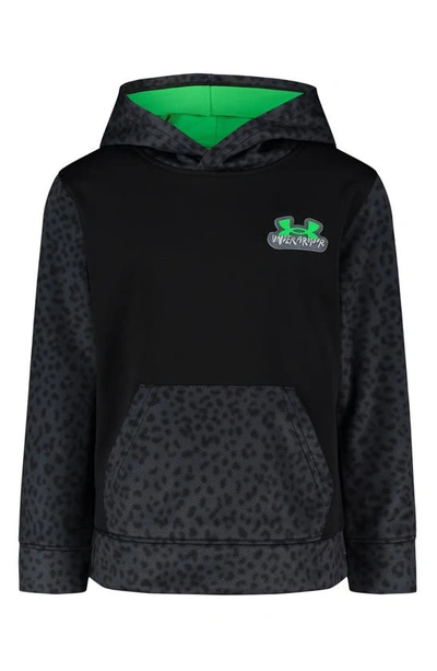 Under Armour Kids' Spotted Halftone Performance Fleece Pullover Hoodie In Black