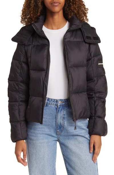 Iets Frans Square Quilted Puffer Jacket In Black