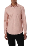 Bugatchi James Ooohcotton® Mélange Button-up Shirt In Salmon
