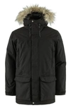 Fjall Raven Nuuk Lite Waterproof Parka With Faux Fur Trim In Black