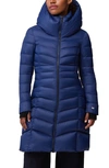 Soia & Kyo Lita Water Repellent 700 Fill Power Down Recycled Nylon Puffer Coat In Lapis