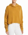 Theory Cashmere Hooded Sweater In Dijon