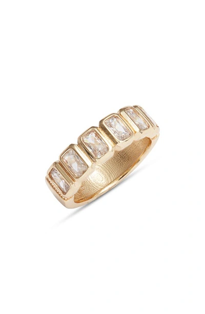 Set & Stones Bryn Cubic Zirconia Band Ring In Gold