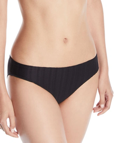 Red Carter The Wave Lola Textured Hipster Bikini Bottoms In Black