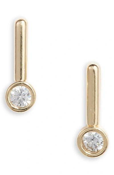 Set & Stones Edith Cubic Zirconia Drop Earrings In Gold