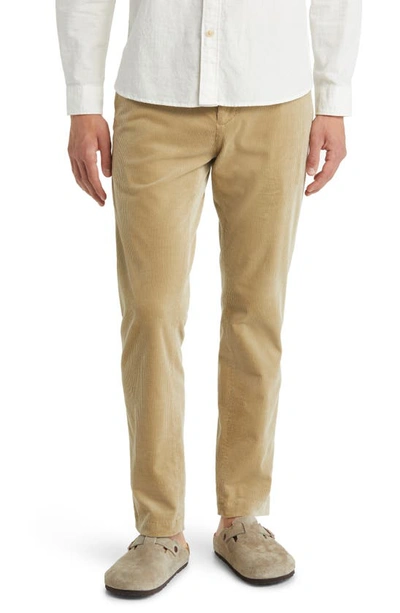 Nn07 Theo 1322 Flat Front Stretch Corduroy Pants In Khaki