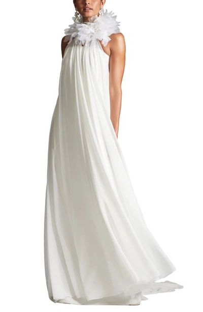 Sachin & Babi Aphrodite Chiffon Overlay In Ivory