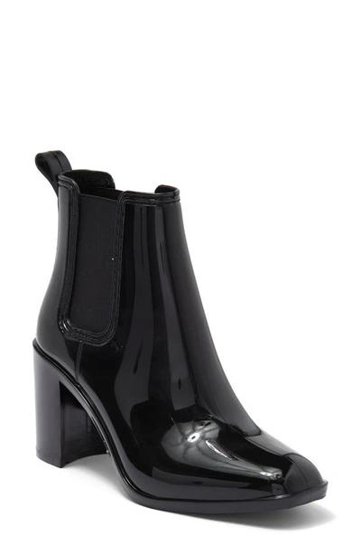 Jeffrey Campbell Hurricane Chelsea Boot In Black Shiny