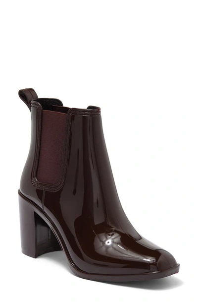 Jeffrey Campbell Hurricane Chelsea Boot In Brown Shiny