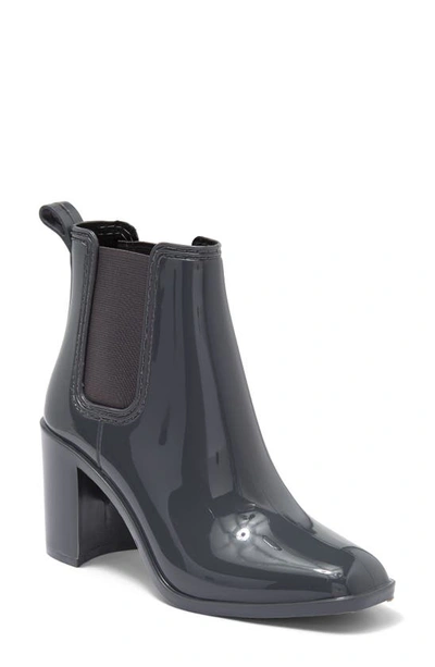 Jeffrey Campbell Hurricane Chelsea Boot In Grey Shiny