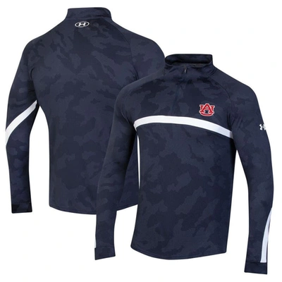 Under Armour Navy Auburn Tigers Gameday Camo Quarter-zip Top