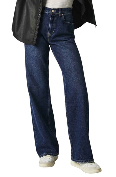 Free People We The Free Tinsley High Waist Baggy Jeans In Dark Romance