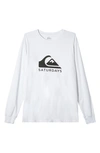 Quiksilver X Saturdays Nyc Snyc Long Sleeve Graphic T-shirt In White
