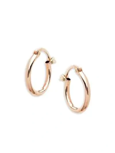 Saks Fifth Avenue 14k Rose Gold Hoop Earrings