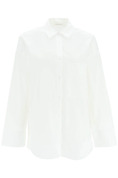 By Malene Birger Derris Boxy Fit Shirt In Organic Cotton In White