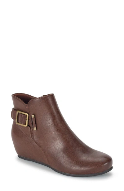 Baretraps Serena Faux Leather Bootie In Oak