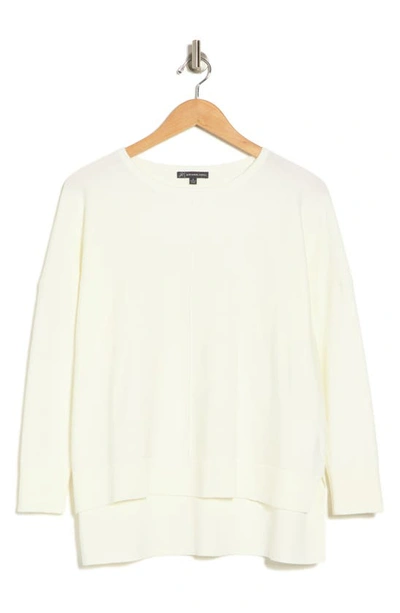 Adrianna Papell High-low Tunic Sweater In Ivory ModeSens