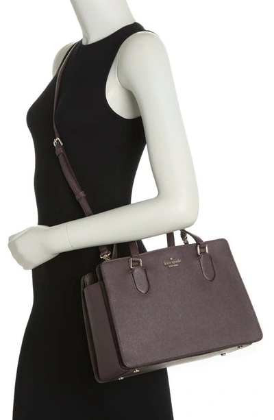 Kate Spade Laurel Way Reese Satchel In Chocolate Cherry