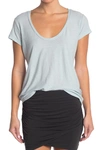 James Perse Deep V-neck T-shirt In Lucite