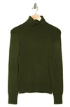 French Connection Babysoft Turtleneck Sweater In Olive