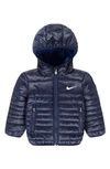 Nike Babies' Puffer Zip Jacket In Midnight Navy