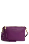 Aimee Kestenberg Madrid Leather Crossbody Bag In Purple Dahlia