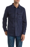 Union Cascade Buffalo Plaid Microfleece Button-up Shirt In Shadow