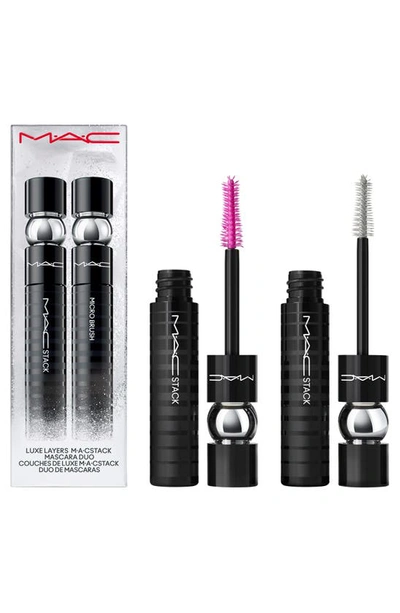 Mac Cosmetics Luxe Layers Macstack Mascara Duo (limited Edition) $56 Value