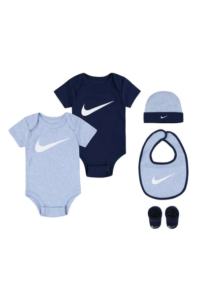 Nike Babies' 5-piece Gift Set In Midnight Navy