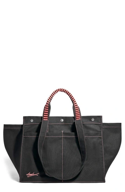 Aimee Kestenberg Jumbo You're My Everything Canvas Tote In Black