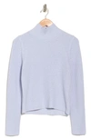 French Connection Mozart Crop Turtleneck Sweater In Crystal Clear