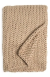 Northpoint Chunky Knit Throw In Brown
