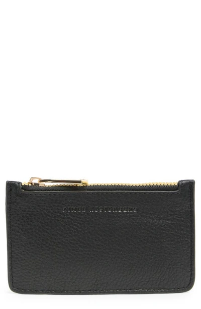 Aimee Kestenberg Melbourne Leather Wallet In Black W/ Shiny Gold